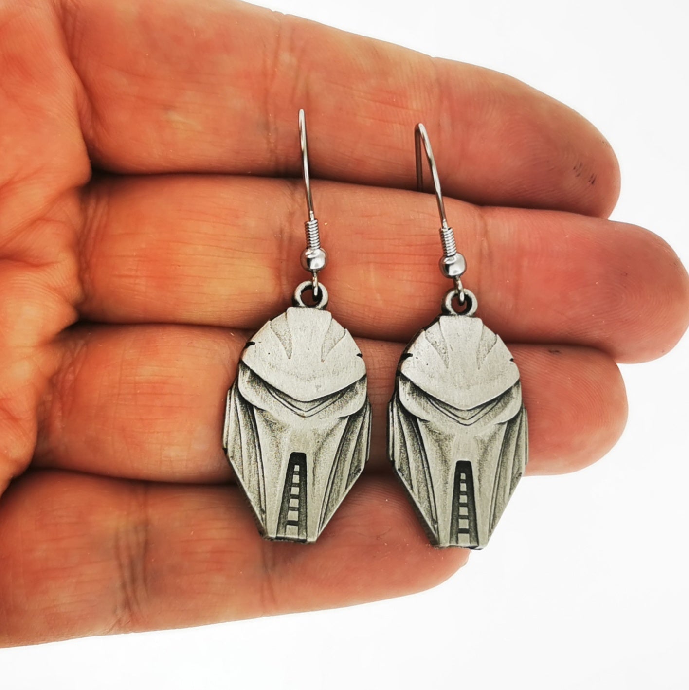 Geeky Pewter Charm Earrings