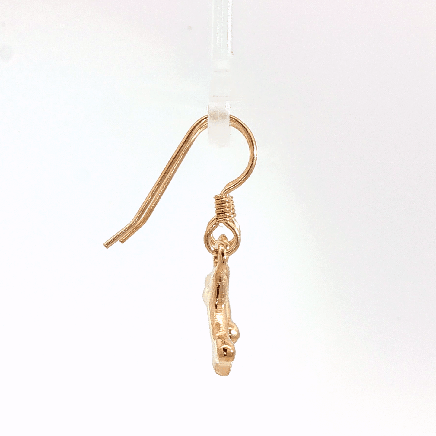 Pet themed dog bone charm earrings in sterling silver, antique bronze or stainless steel - Le Dragon Argenté