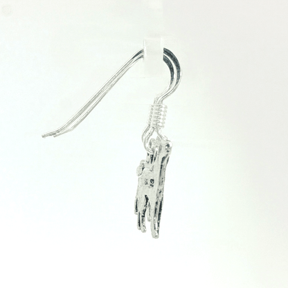 Dog themed charm earrings for pet lovers in sterling silver, antique bronze or stainless steel - Le Dragon Argenté