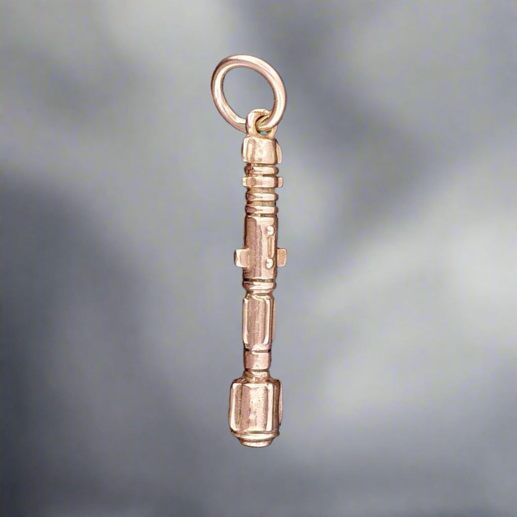 Dr. Who Sonic Screwdriver Pendant in Sterling Silver or Antique Bronze - Le Dragon Argenté