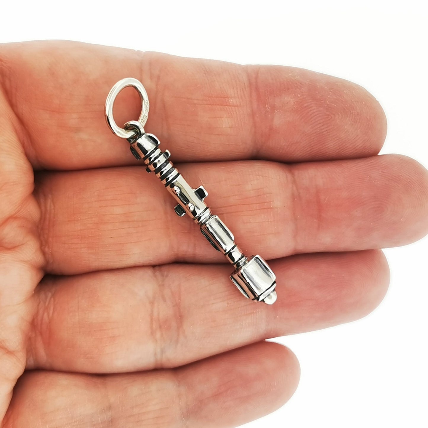 Dr. Who Sonic Screwdriver Pendant in Sterling Silver or Antique Bronze - Le Dragon Argenté