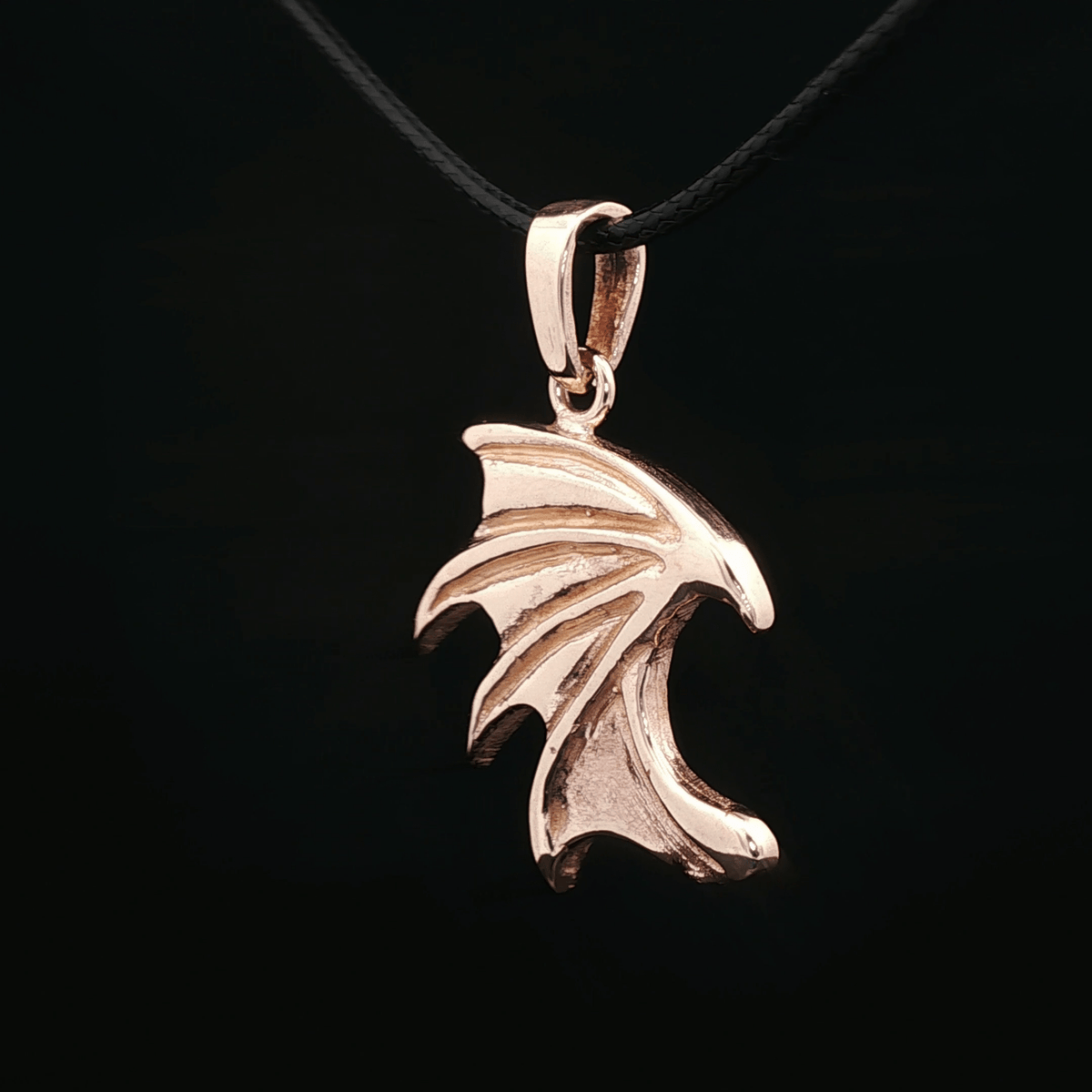 Dragon Wing Pendant in Antique Bronze - Le Dragon Argenté 