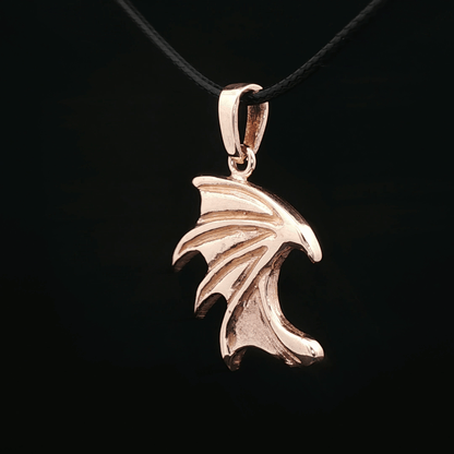 Dragon Wing Pendant in Antique Bronze - Le Dragon Argenté 
