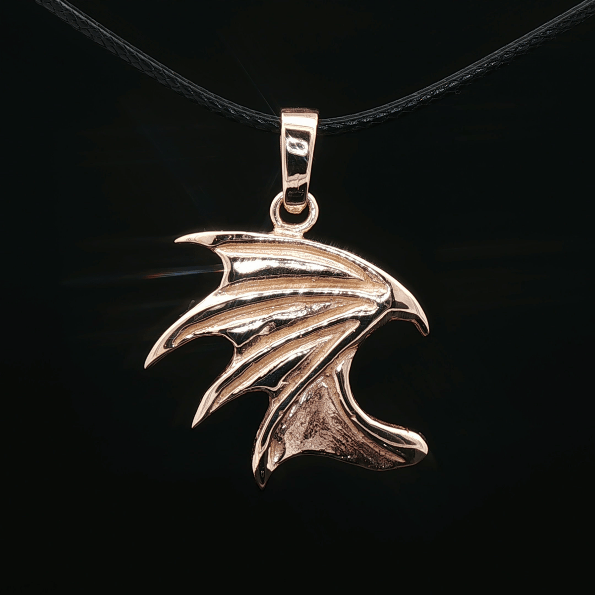 Dragon Wing Pendant in Antique Bronze - Le Dragon Argenté 
