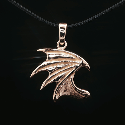 Dragon Wing Pendant in Antique Bronze - Le Dragon Argenté 