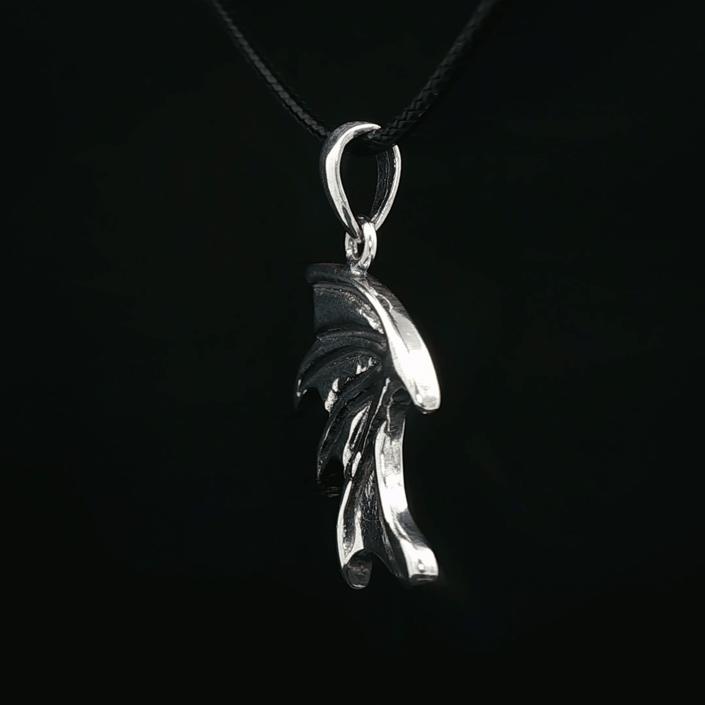 Dragon Wing Pendant in Sterling Silver - Le Dragon Argenté - Live Sale - 
