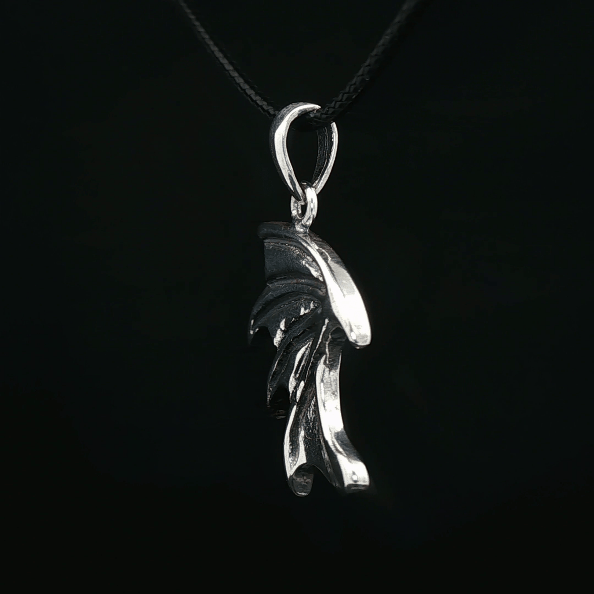 Dragon Wing Pendant in Sterling Silver - Le Dragon Argenté - Live Sale - 