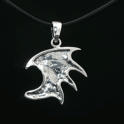 Dragon Wing Pendant in Sterling Silver - Le Dragon Argenté - Live Sale - 