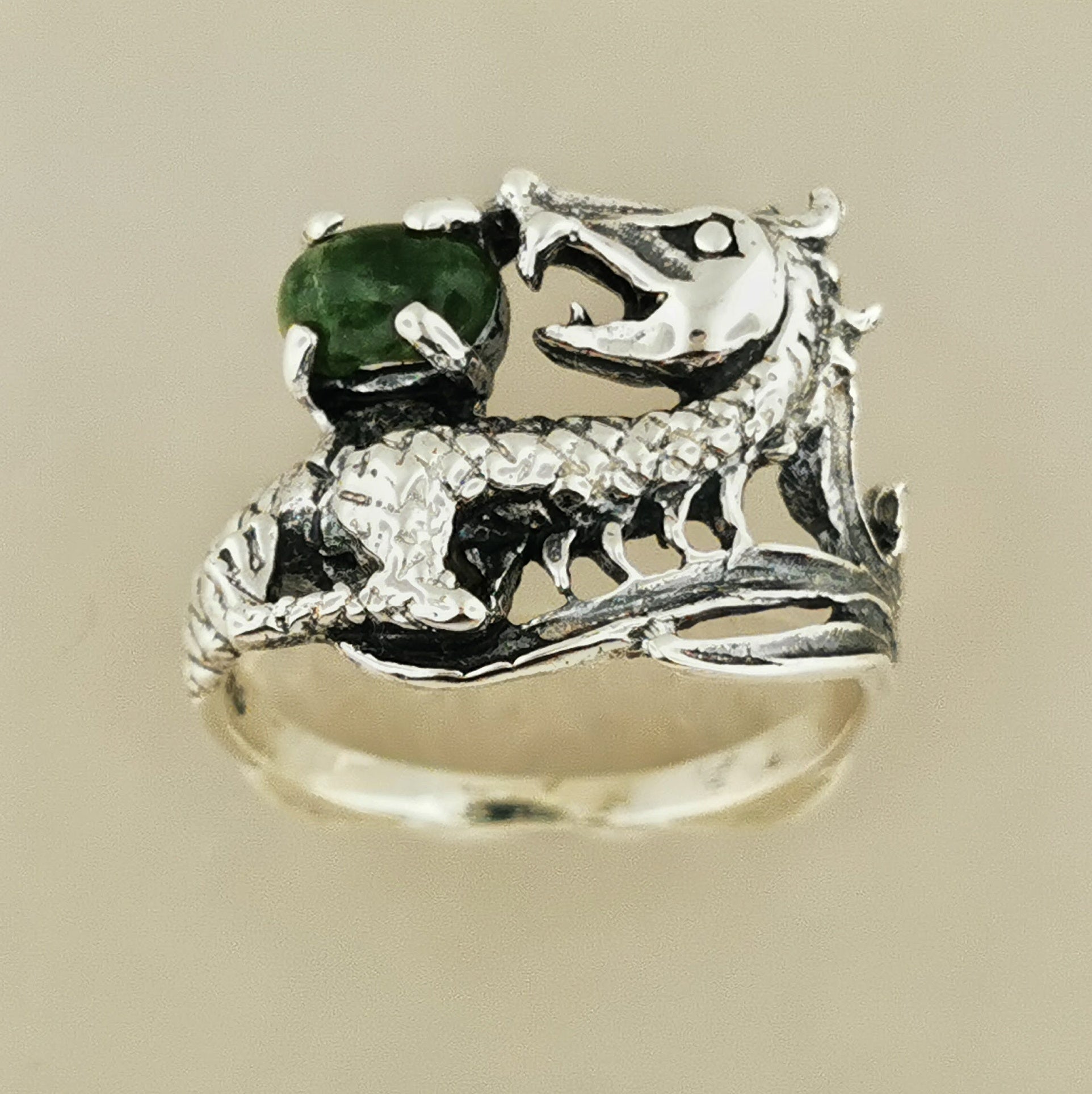 Emerald clearance dragon ring