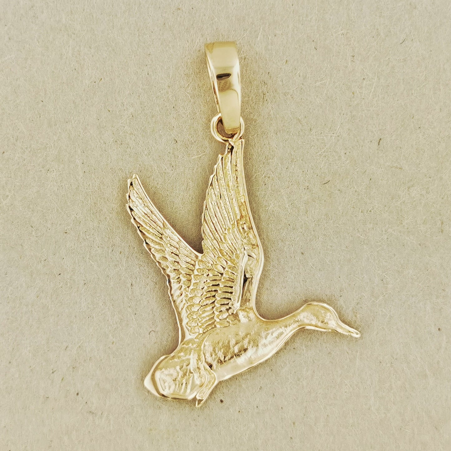 Flying Duck Pendant in  Antique Bronze, Gift For Duck Lover, Mallard Duck Charm, Bronze Duck Jewelry, Mallard Duck Necklace, Antique Bronze Animal Charm, Bronze Duck Pendant, Mallard Duck Pendant,  Bird Lover Pendant, Bronze Bird Pendant