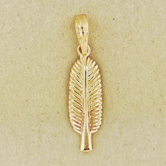 Egyptian Feather Charm Pendant - Le Dragon Argenté