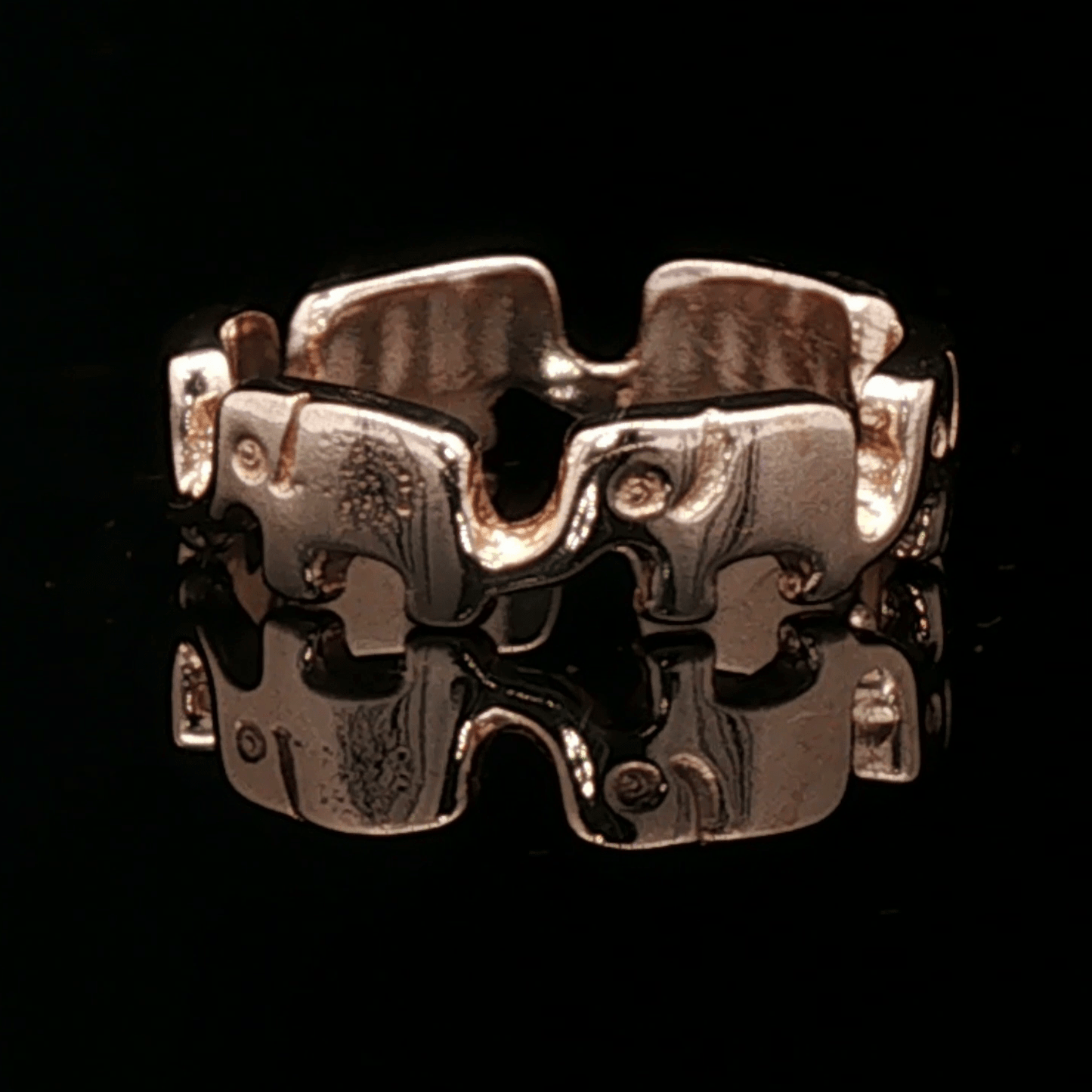 Elephant Band in Antique Bronze - Le Dragon Argenté
