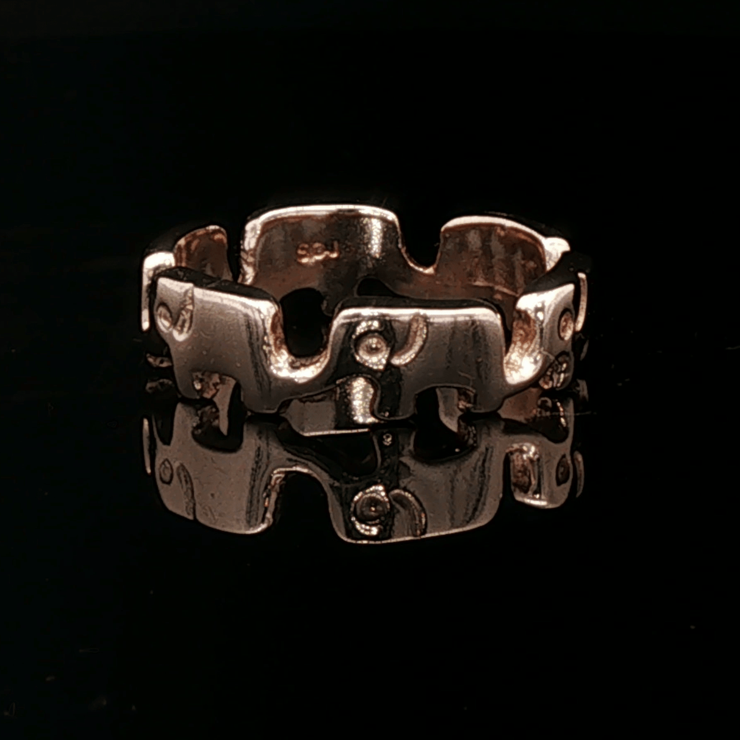Elephant Band in Antique Bronze - Le Dragon Argenté