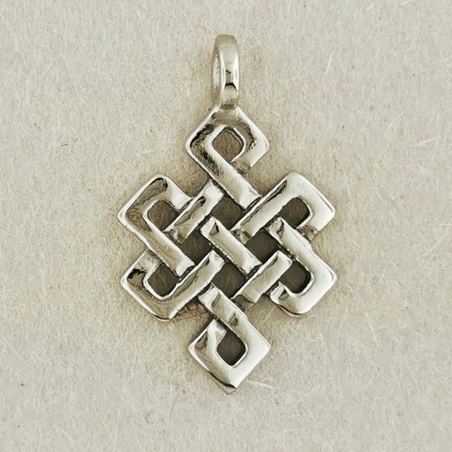 Endless Knot Pendant in Stainless Steel  - Le Dragon Argenté