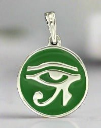 Eye of Horus Medallion in Sterling Silver - Le Dragon Argenté