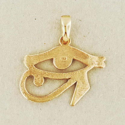 Eye of Horus Pendant in Antique Bronze - Le Dragon Argenté