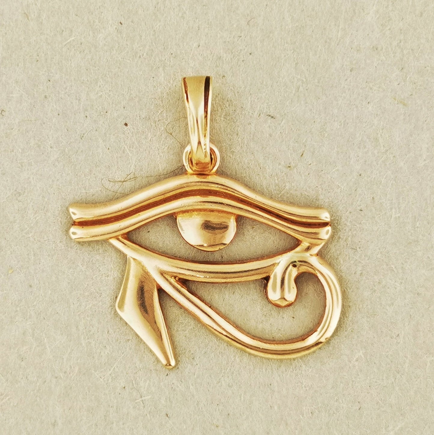 Eye of Horus Pendant in Antique Bronze - Le Dragon Argenté