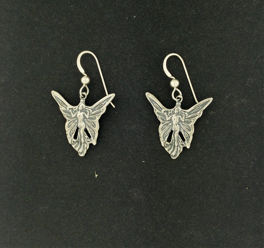 Fairy Earrings in Sterling Silver - Le Dragon Argenté