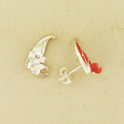 Fairy Wing Stud Earrings in 925 Sterling Silver - Le Dragon Argenté - .925 silver earrings - .925 sterling silver Earrings - 925 silver fairy