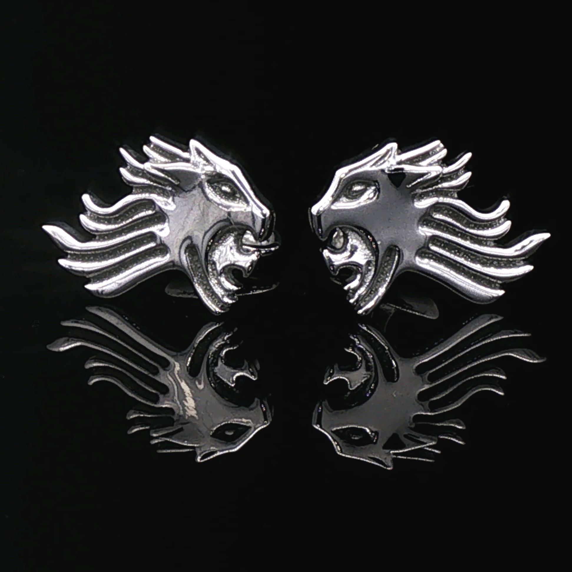 Final Fantasy VIII Sleeping Griever Lion Crest Cufflinks by Le Dragon Argenté