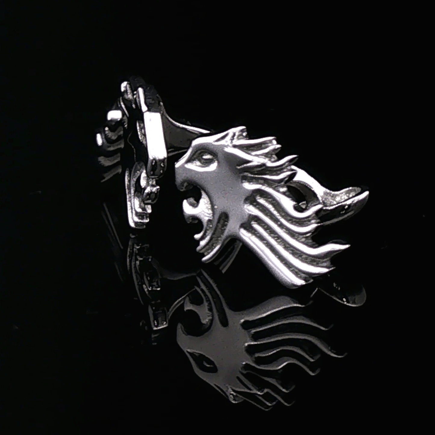Final Fantasy VIII Sleeping Griever Lion Crest Cufflinks by Le Dragon Argenté