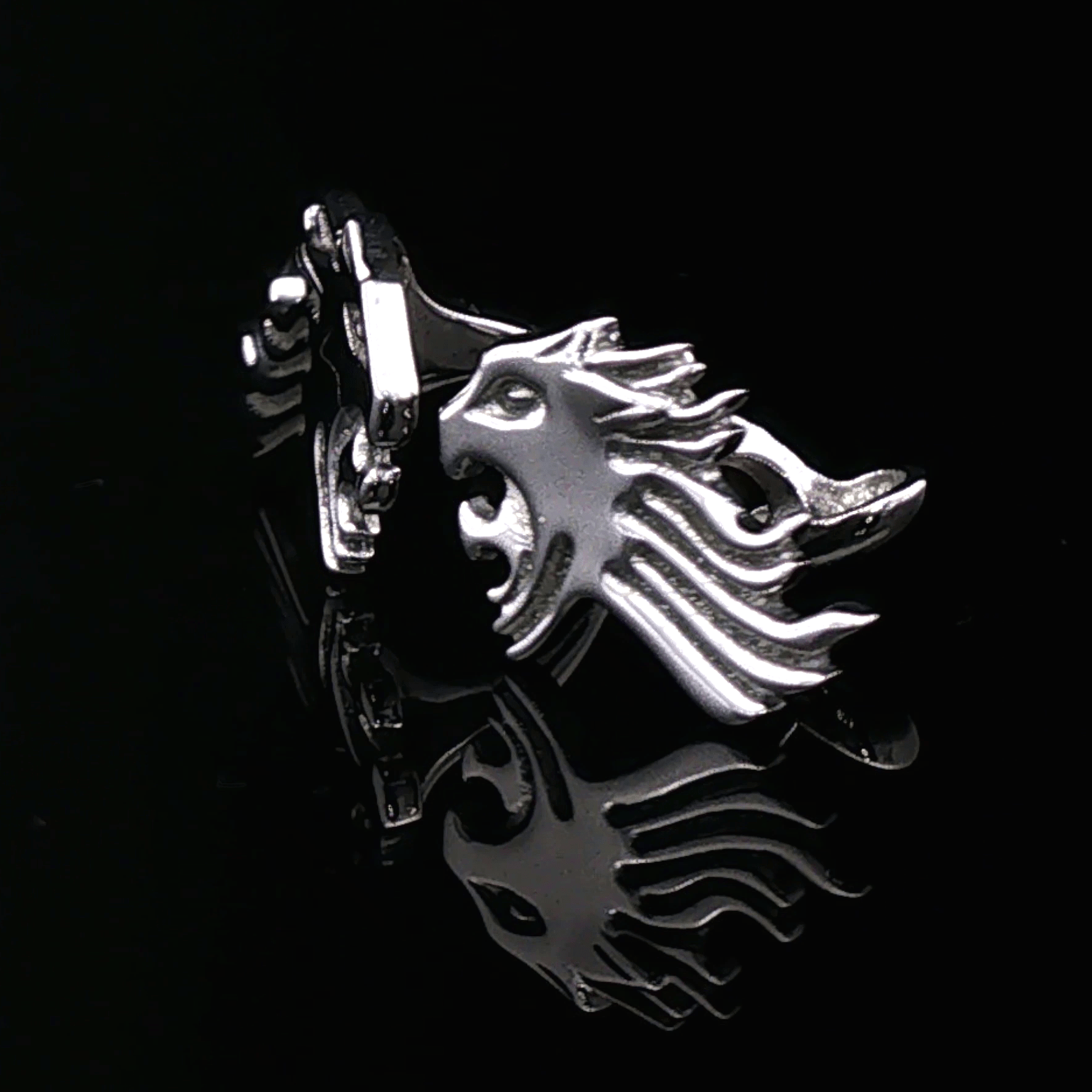 Final Fantasy VIII Sleeping Griever Lion Crest Cufflinks by Le Dragon Argenté