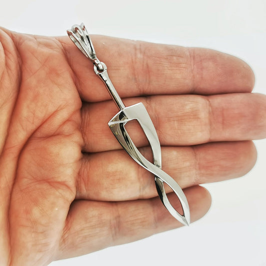 Fierce Deity’s Sword Pendant in Stainless Steel - Le Dragon Argenté