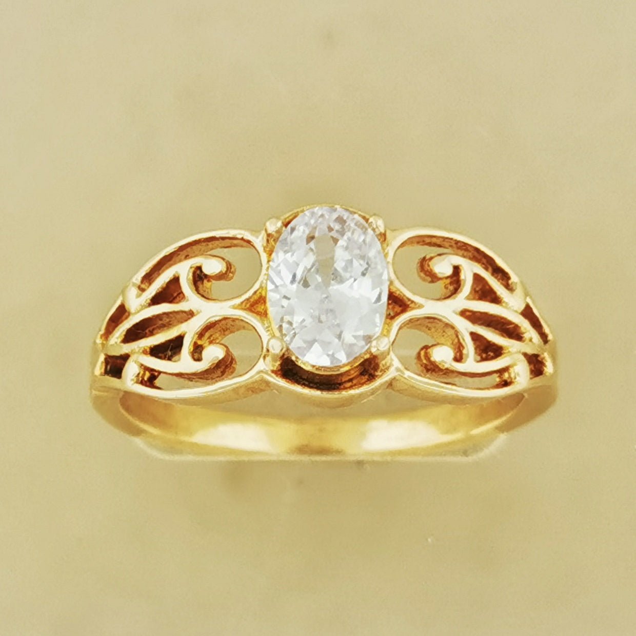 Filigree Birthstone Ring in Antique Bronze - Le Dragon Argenté