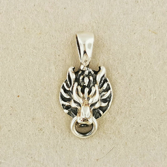 Final Fantasy 7 Fenrir Wolf Charm Pendant - Le Dragon Argenté