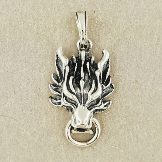 Final Fantasy 7 Fenrir Wolf Pendant - Le Dragon Argenté