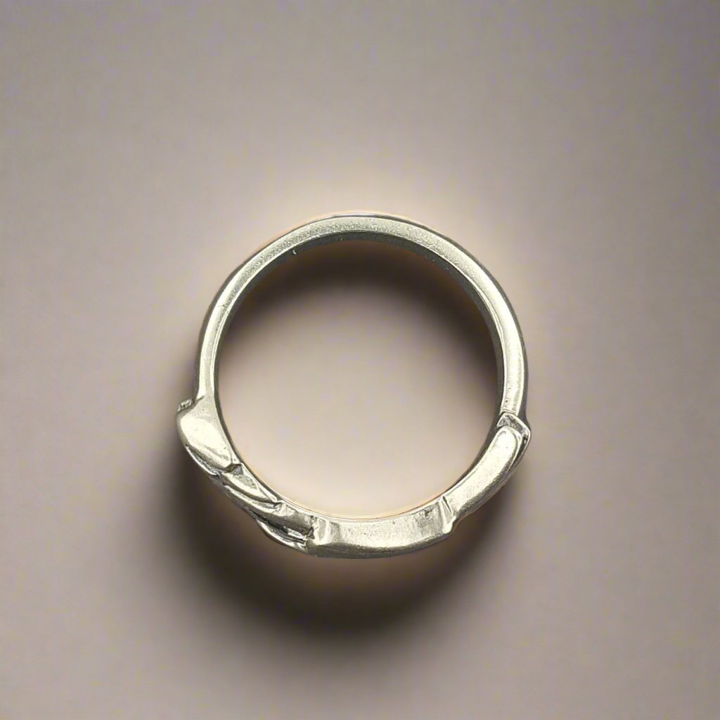 Final Fantasy 8 Griever Wedding Ring Set in Sterling Silver - Le Dragon Argenté