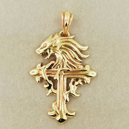 Final Fantasy 8 Squall Griever Pendant in Gold - Le Dragon Argenté