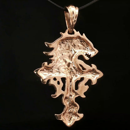 Final Fantasy 8 Squall Griever Pendant in Antique Bronze - Le Dragon Argenté
