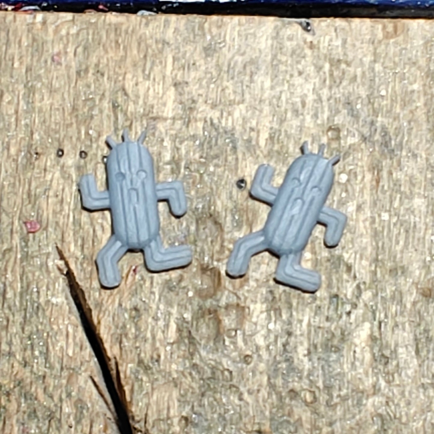 Final Fantasy Cactaur Stud Earrings in Sterling Silver - Le Dragon Argenté - Cactaur Stud Earrings - Final Fantasy - Final Fantasy Earrings