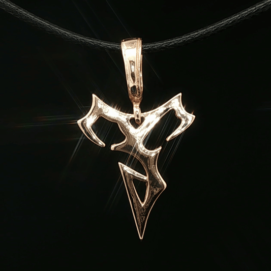 Final Fantasy X Tidus Charm Pendant in Antique Bronze - Le Dragon Argenté
