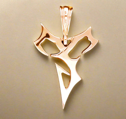 Final Fantasy X Tidus Pendant in Gold - Le Dragon Argenté