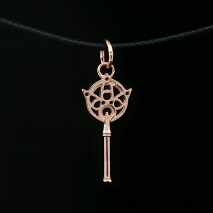 Final Fantasy X Yuna Wand Charm Pendant in Antique Bronze - Le Dragon Argenté