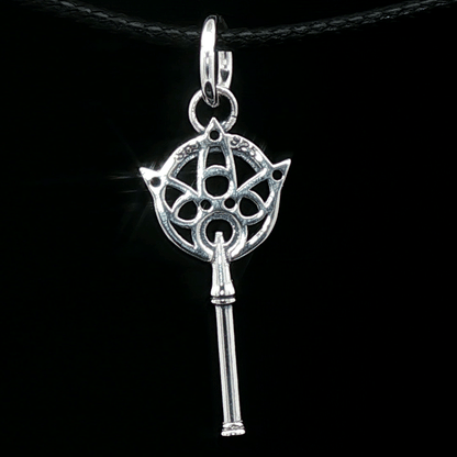 Final Fantasy X Yuna Wand Charm Pendant in Sterling Silver - Le Dragon Argenté