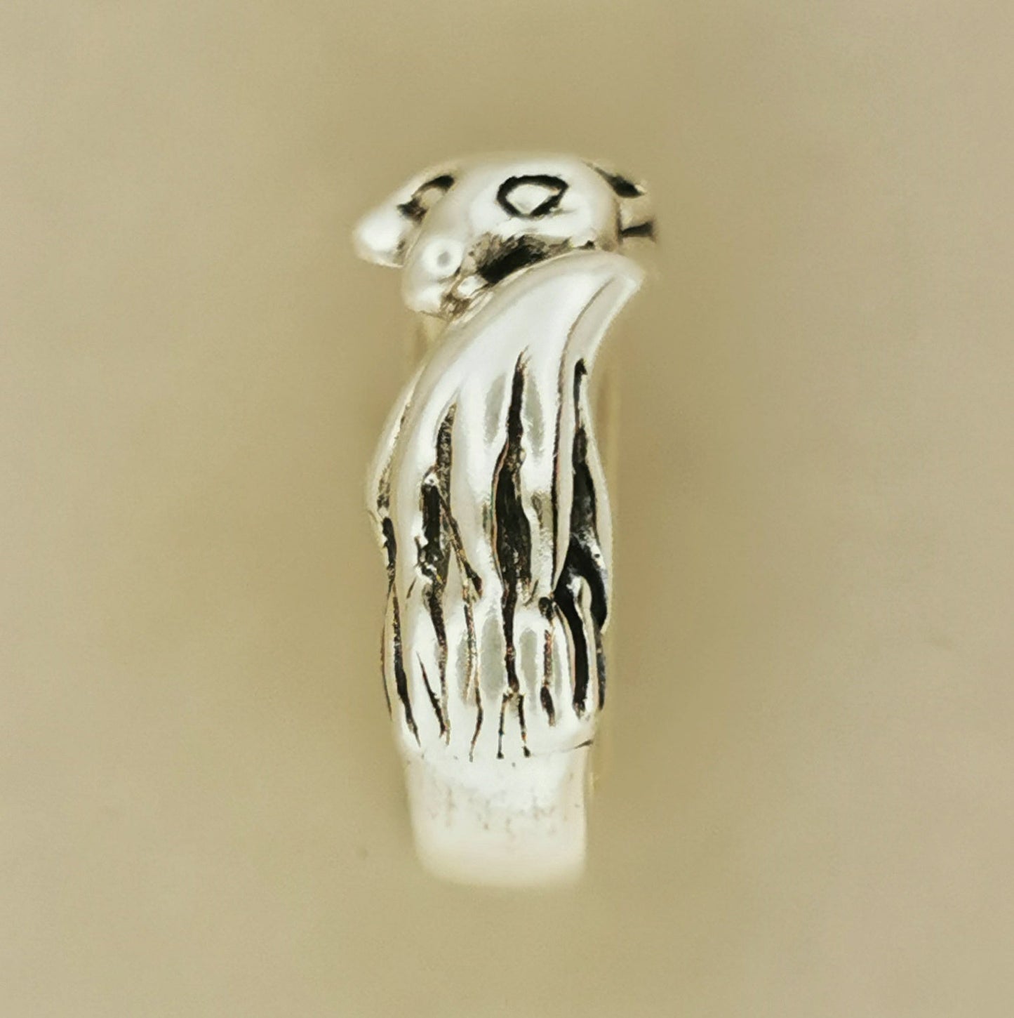 Fox Ring in Sterling Silver or Antique Bronze - Le Dragon Argenté