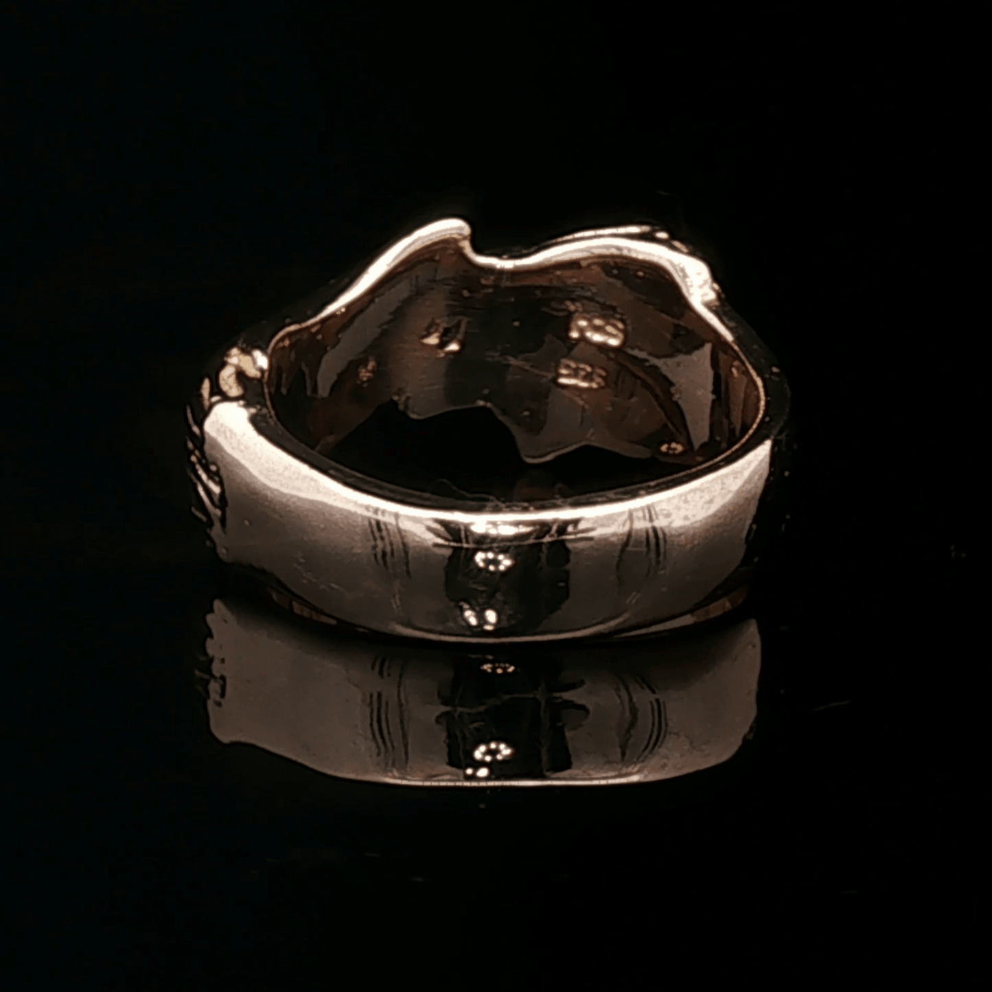 Fox Ring in Sterling Silver or Antique Bronze - Le Dragon Argenté