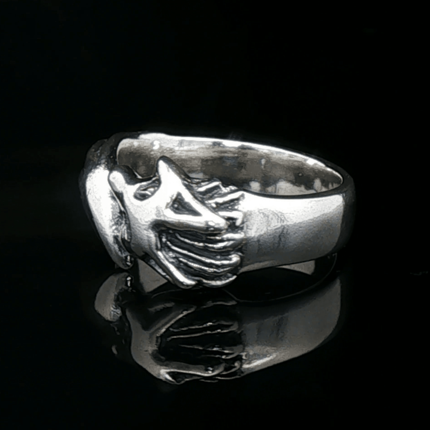 Fox Ring in Sterling Silver or Antique Bronze - Le Dragon Argenté