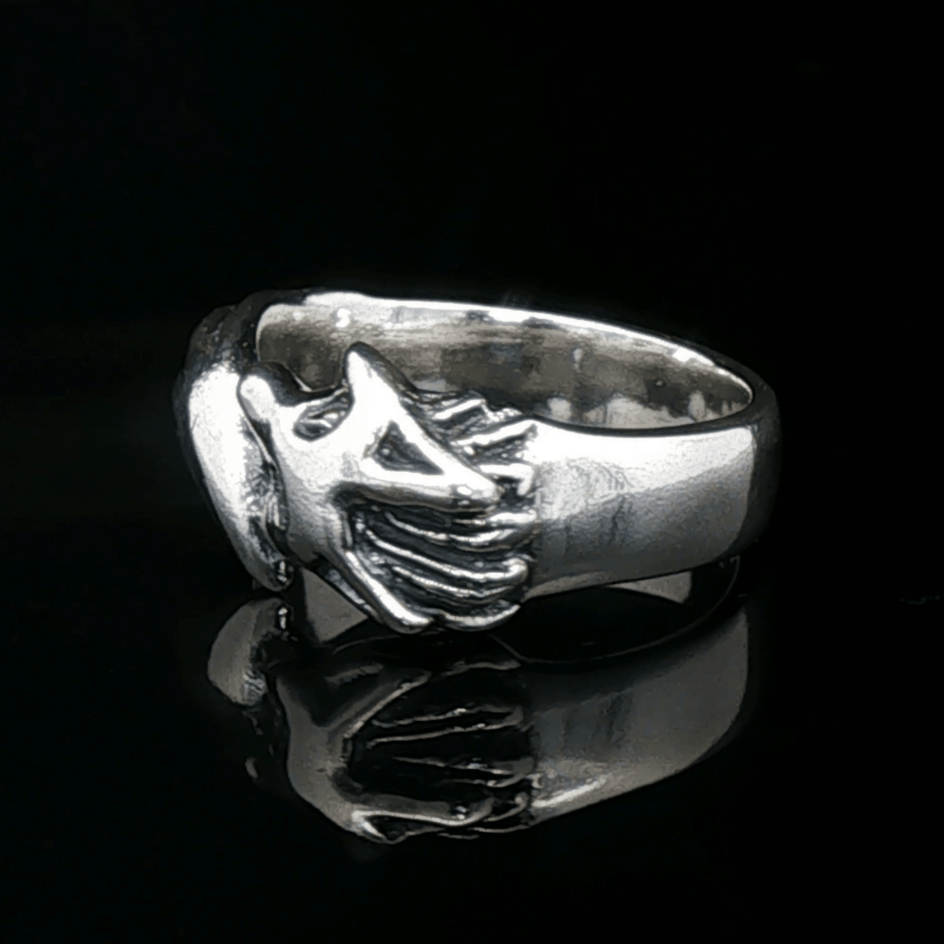 Fox Ring in Sterling Silver or Antique Bronze - Le Dragon Argenté