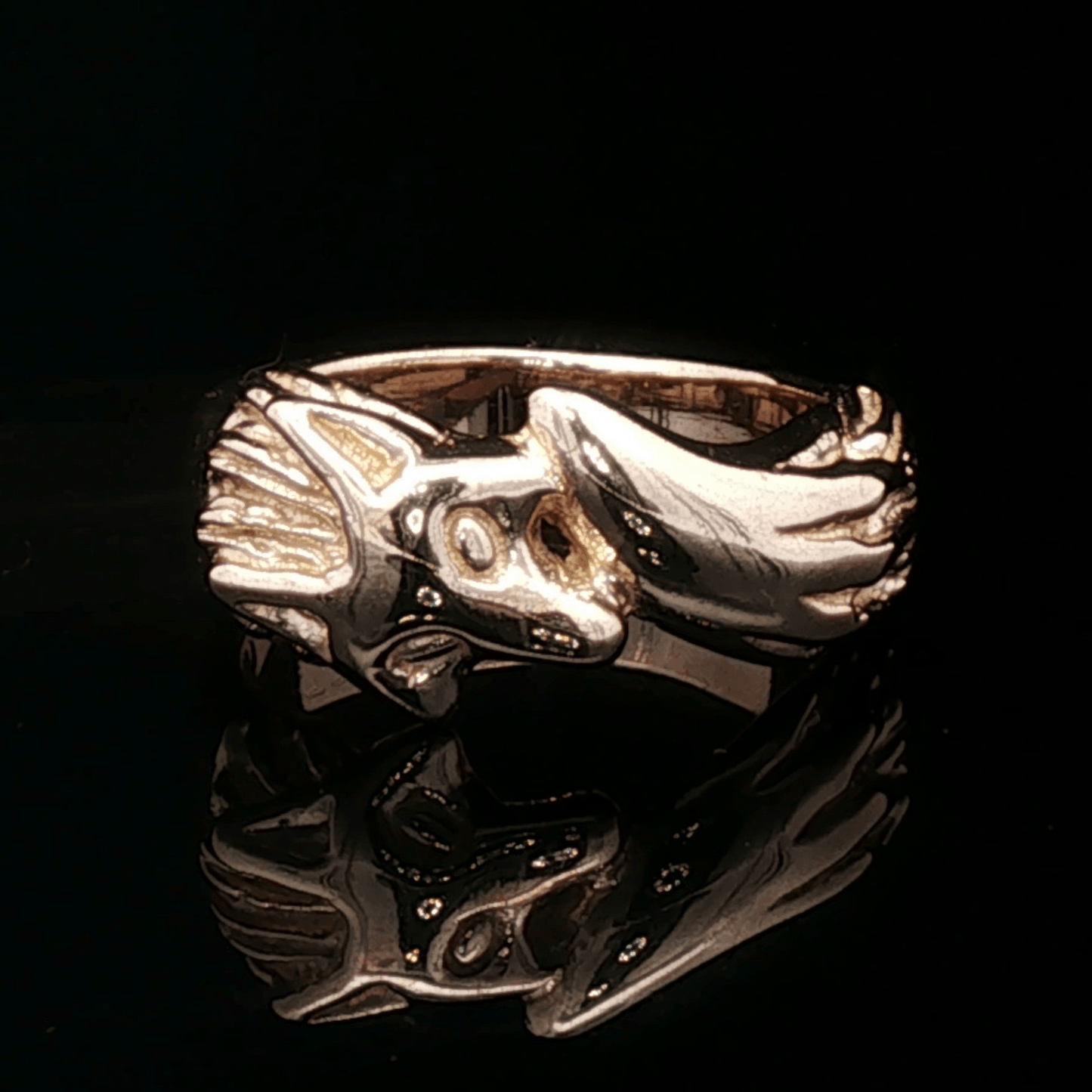 Fox Ring in Sterling Silver or Antique Bronze - Le Dragon Argenté