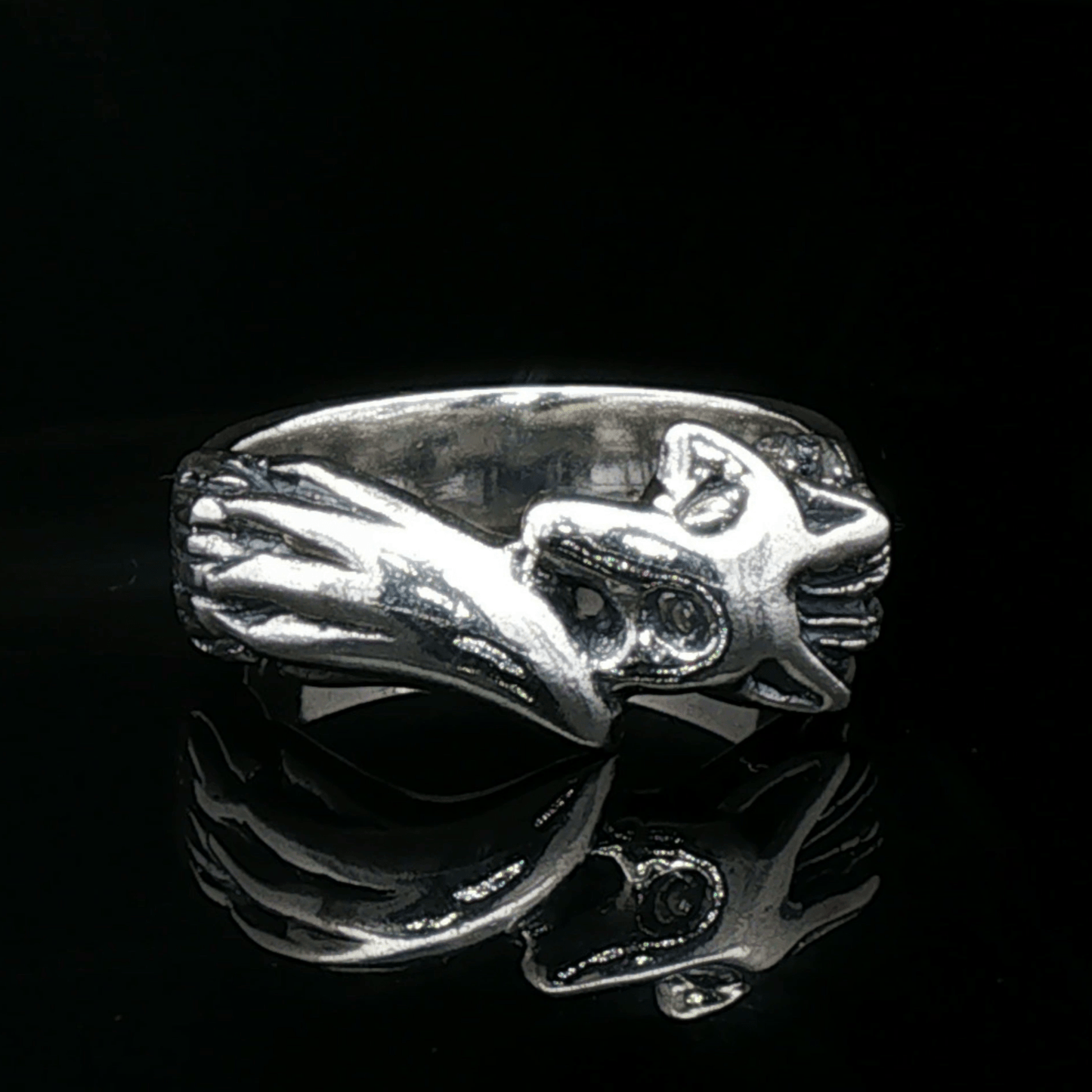 Fox Ring in Sterling Silver or Antique Bronze - Le Dragon Argenté