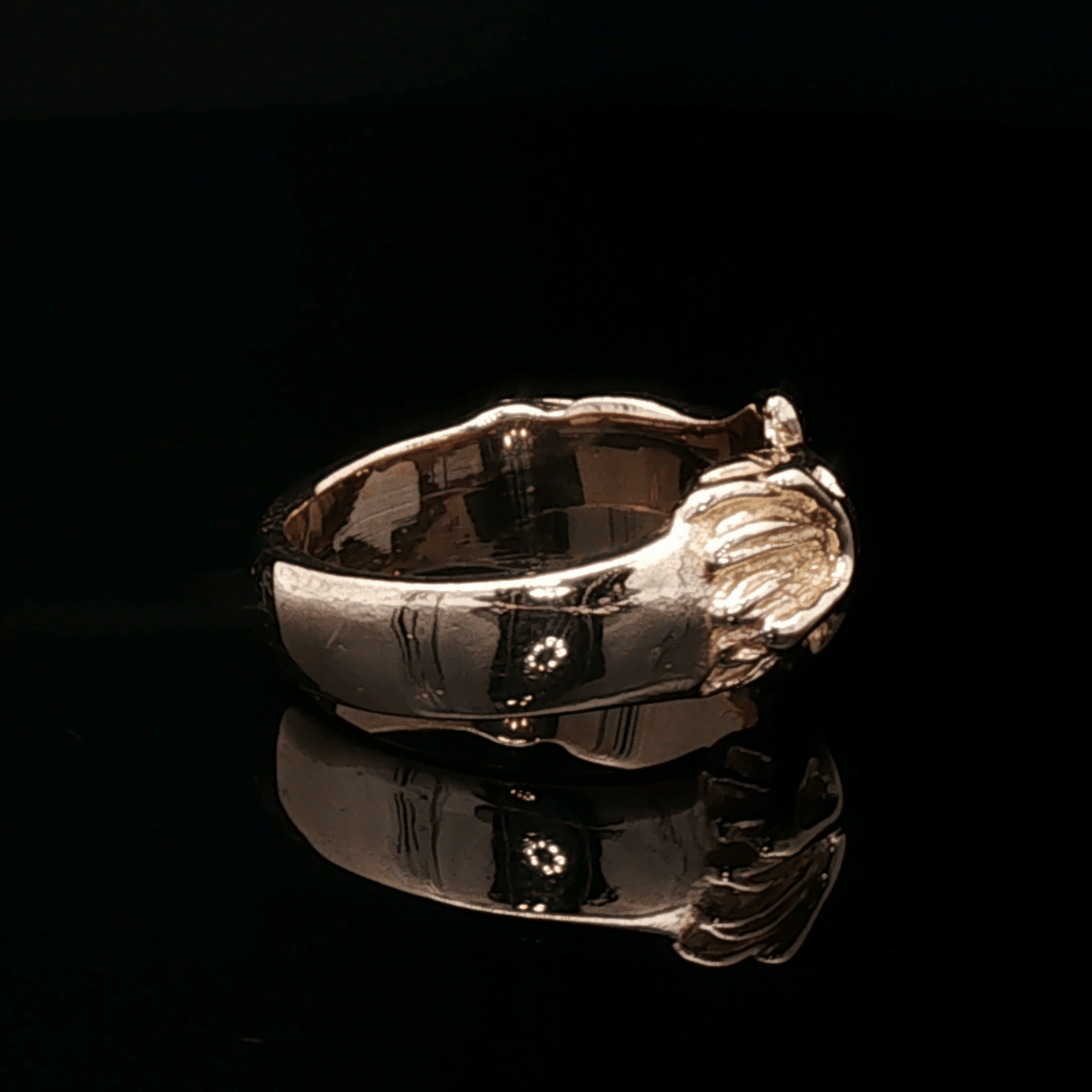 Fox Ring in Sterling Silver or Antique Bronze - Le Dragon Argenté