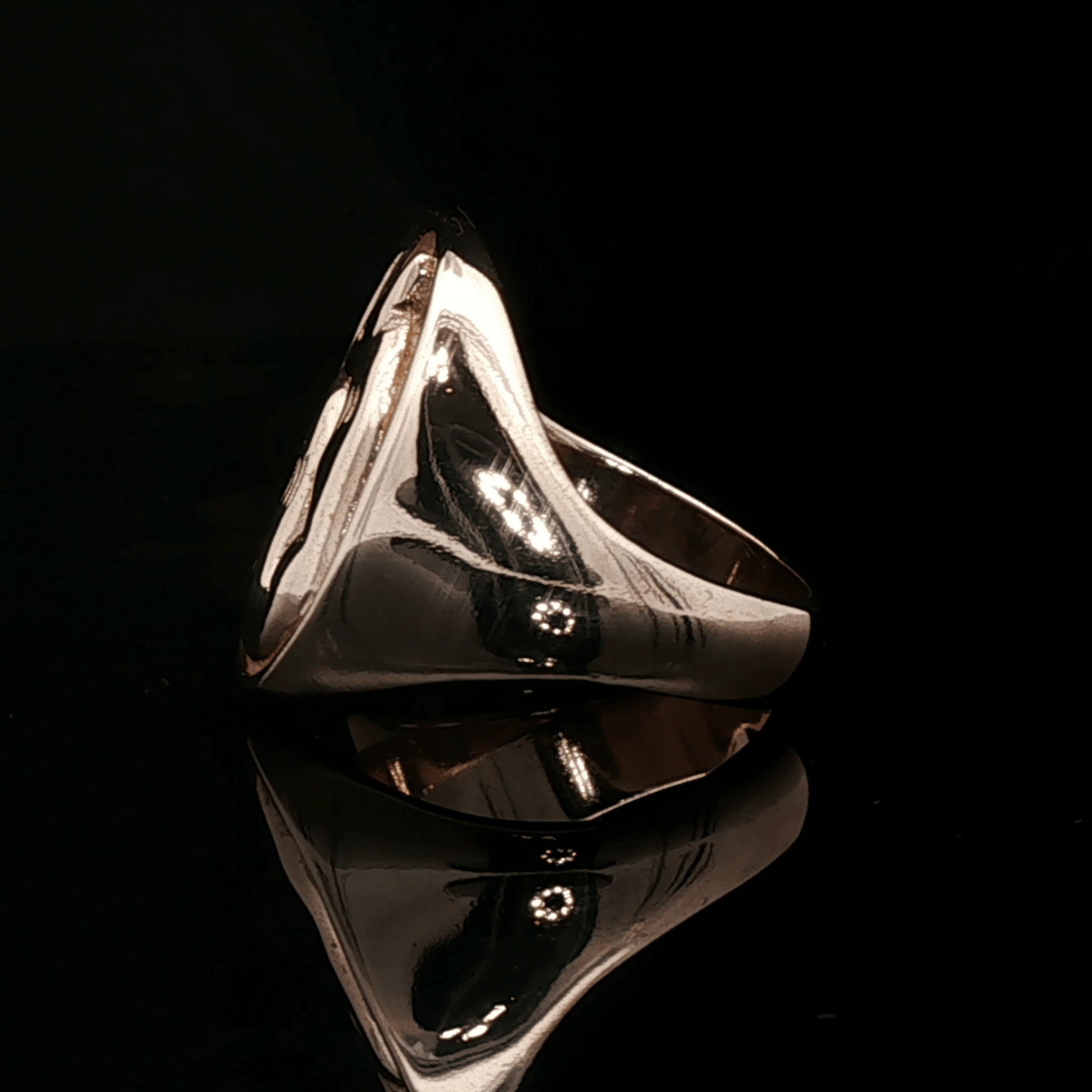 Fox Signet Ring in Antique Bronze - Le Dragon Argenté