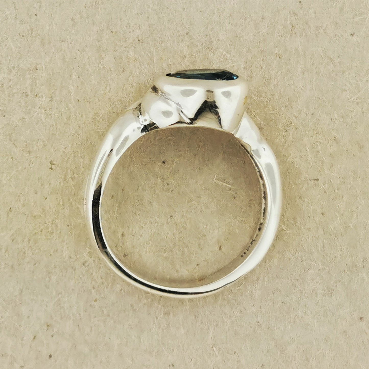 Freeform Geometric Ring with Birthstone in Sterling Silver, Vintage Silver Ring, Vintage Gemstone Ring, Mid Century Ring, Mid Century Jewellery, Silver Birthstone Ring, Geometric Silver Ring, Everyday Sterling Silver Gemstone Ring, 50s Silver Ring, Silver Birthstone Ring, Vintage Birthstone Ring, Retro Vintage Rings, Retro Silver Gemstone Ring, Retro Silver Ring