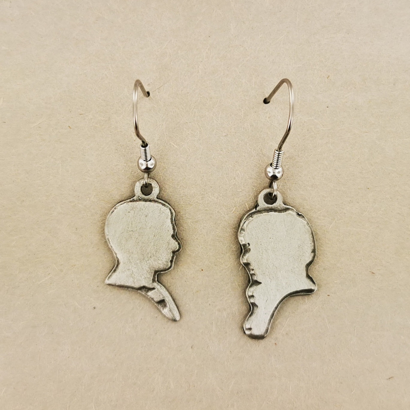 Geeky Pewter Charm Earrings - Le Dragon Argenté