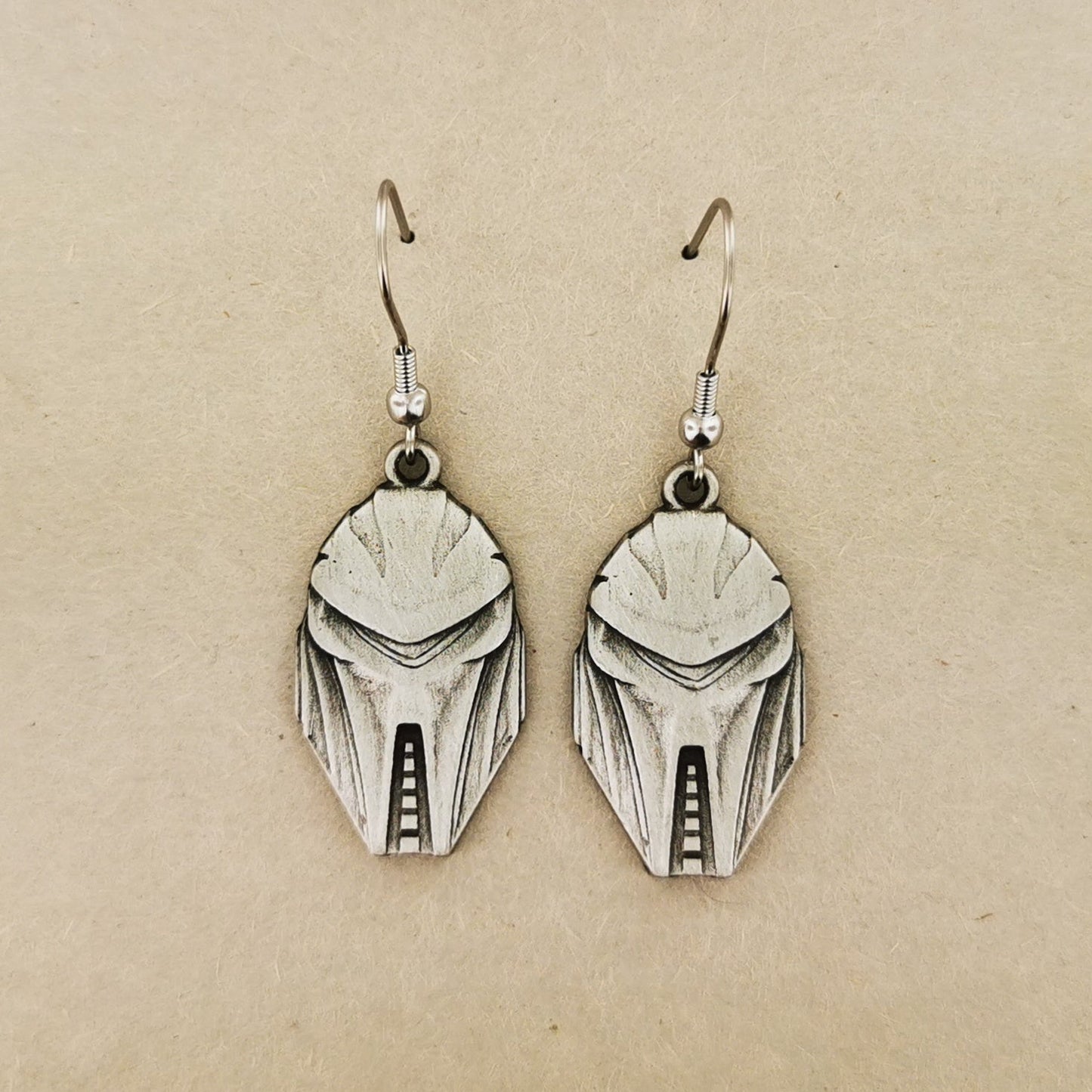 Geeky Pewter Charm Earrings - Le Dragon Argenté