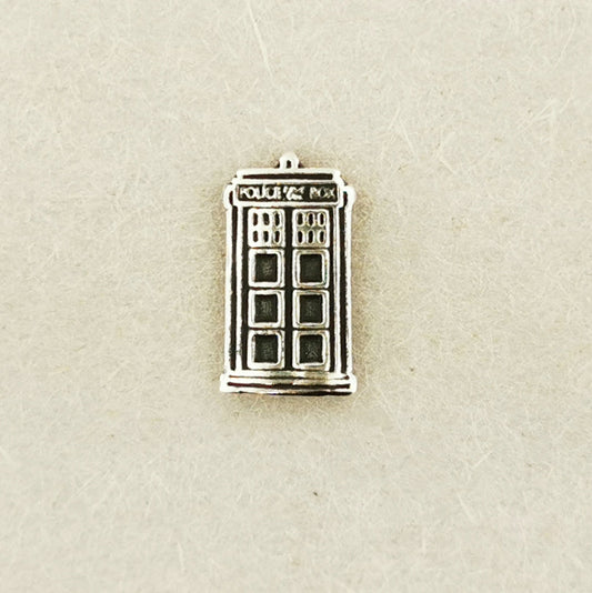 Gold Dr Who Tardis Single Stud Earring made to order - Le Dragon Argenté